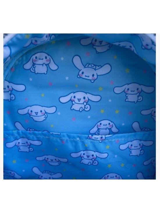Loungefly Sanrio Cinnamoroll Moveable Ears Mini Backpack Blue White Shimmer NWT